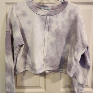 Hippie Rose Tie-Dye Purple Long Sleeve. Size Medium.